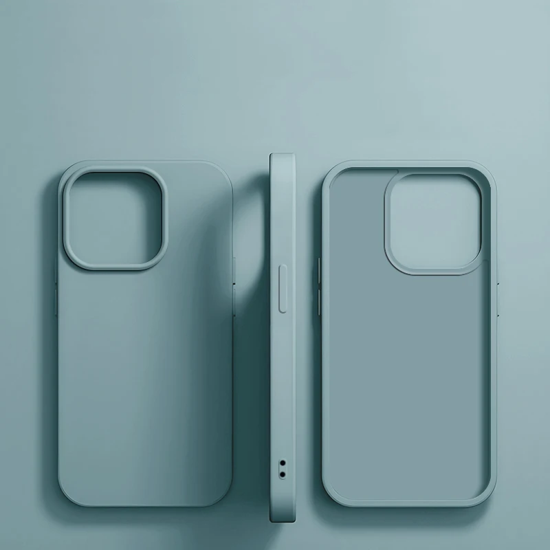 Luxe vloeibare siliconen telefoonhoesje voor APPLE iPhone 11 13 12 14 15 16 Pro Max hoesjes voor iPhone 17 Pro Stootbestendige beschermhoes