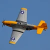 Lx/laxiang/skyフライトホビーp51イエローmustang world War ii rc warbird pnp/arf 1