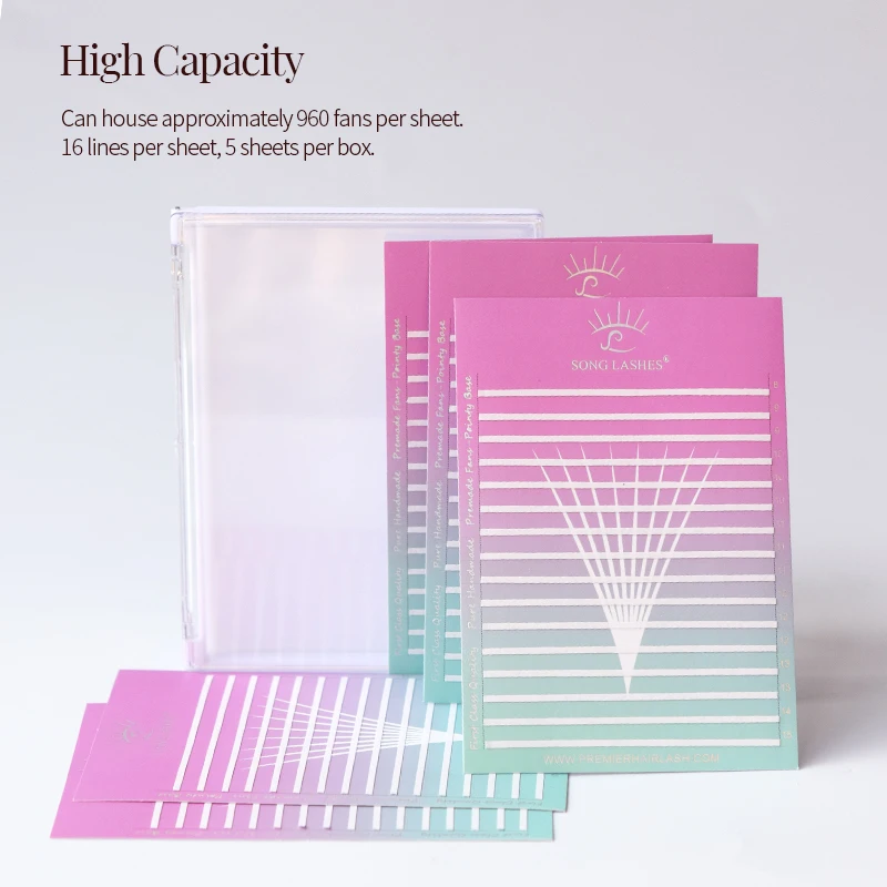 SONG LASHES Mega Box Fans Storage Tray For Eyelash Extensions Delicate Private LabelsHigh Quality Professional Makeup Tools