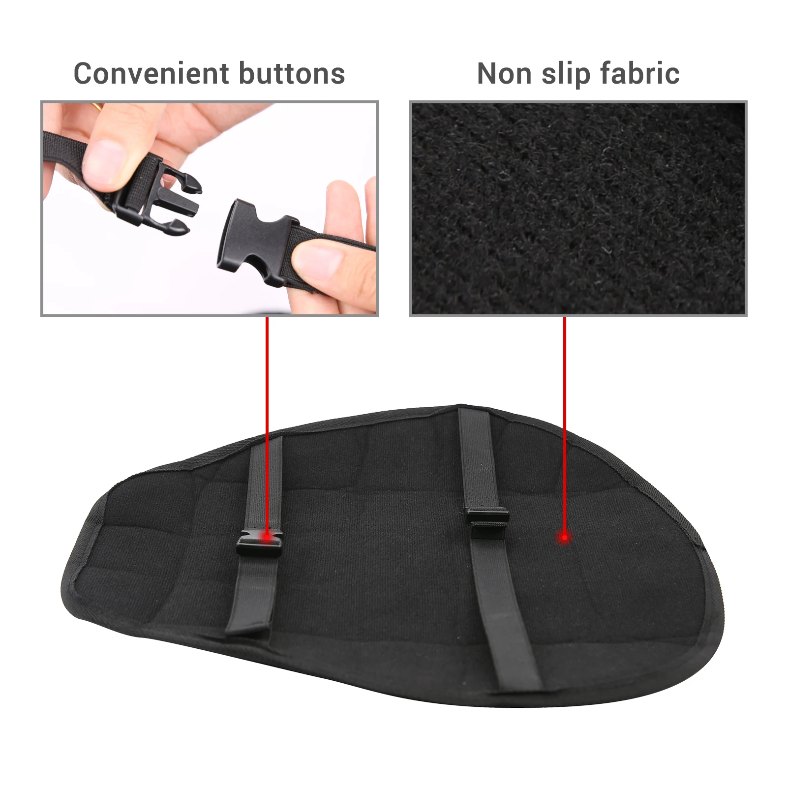 Motorcycle Seat Cushion Comfortable For Off-road Riding Shock-absorbing Seat Cushion Universal For Motorcycles Electric Bicycles