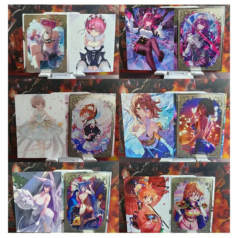 Anime Goddess Story DIY ACG Albedo Kafka Noshiro Sexy Metal Card Boy Games Toys Collectible Cards Christmas Birthday Gifts