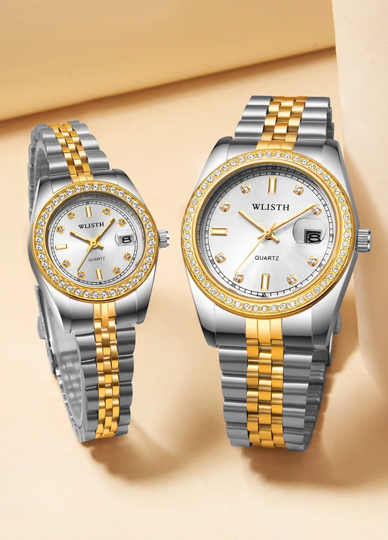 

Stainless Steel Men's Watch - Waterproof Luminous Quartz Watch, Unisex Dress Watch