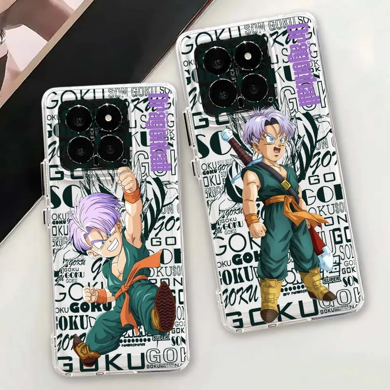 

Cute Trunks‌ Dragon Ball Phone Case For Xiaomi 17 15 14 13 12 12S 12X 12T 11 11T Pro max Lite ultra TPU Transparent
