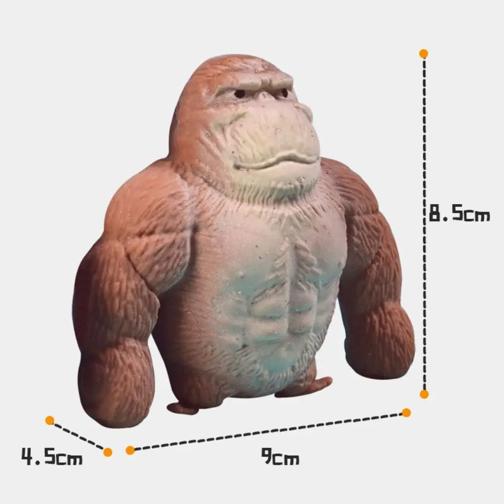 ของเล่นลิง Orangutan ยืดบีบลิงของเล่นช้า Rebound ยืดหยุ่นบีบ Vent Gorilla ตุ๊กตาตลก 9 ซม.ผู้ใหญ่