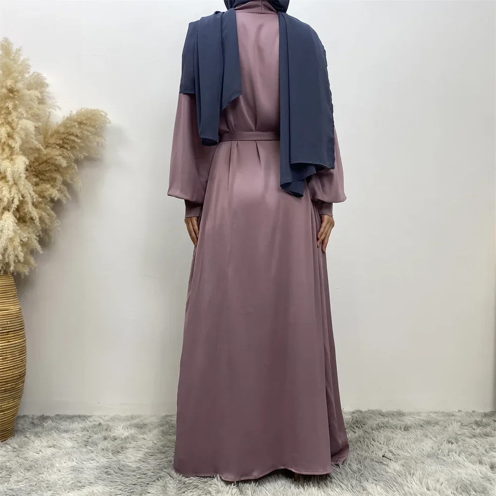 Eid Open Abaya Women Muslim Dress Ramadan Jalabiya Dubai Robe Turkey Kaftan Femme Musulman Caftan Marocain Kimono Kebaya Abayas