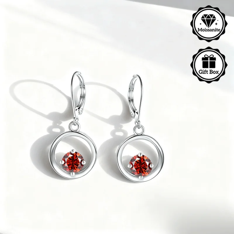 

Ювелирные изделия LAMVOICE для женщин, серьги из стерлингового серебра S925 с муассанитом, подарки на Рождество для нее, ювелирные изделия j в подарочной упаковке