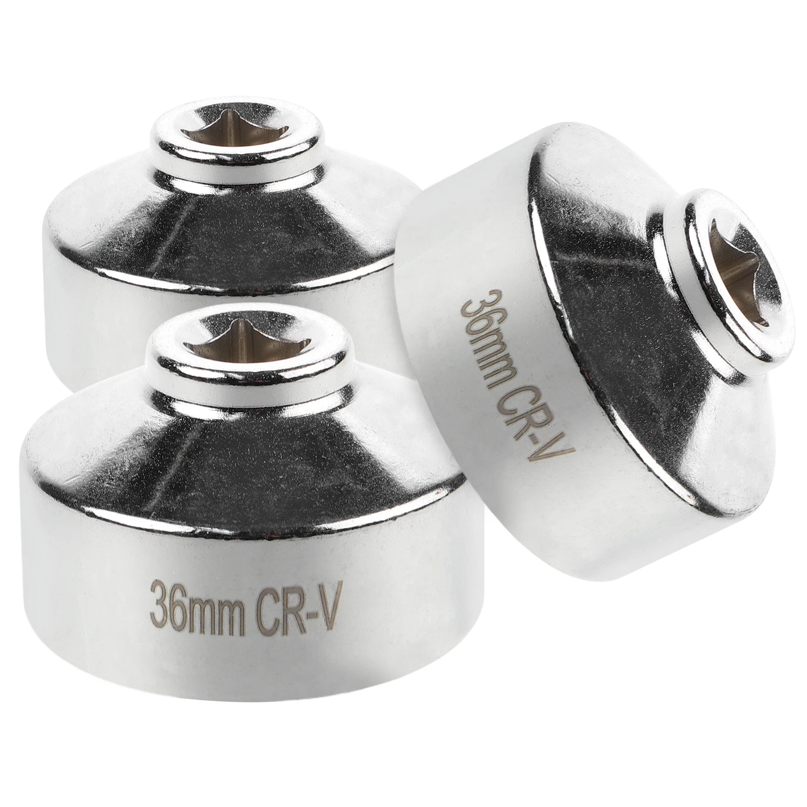 

3 Pcs Oil Filter Wrenches 36mm Socket Remover Tools Fuel -V Heavy Duty Motorcycle Chrome Vanadium Steel Durability Versatile