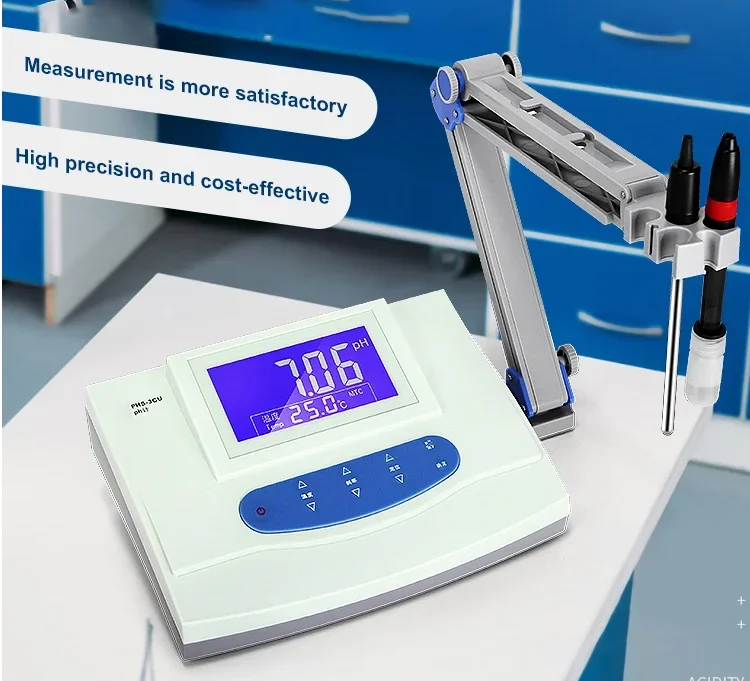 Probador de medidor de PH de sobremesa de alta precisión PH-3C