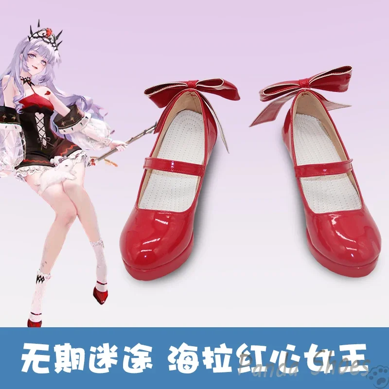 

Path to Nowhere Hela the Queen of Hearts Cosplay Shoes Anime Game Cos Comic Cosplay Costume Prop Shoes for Con Halloween Party