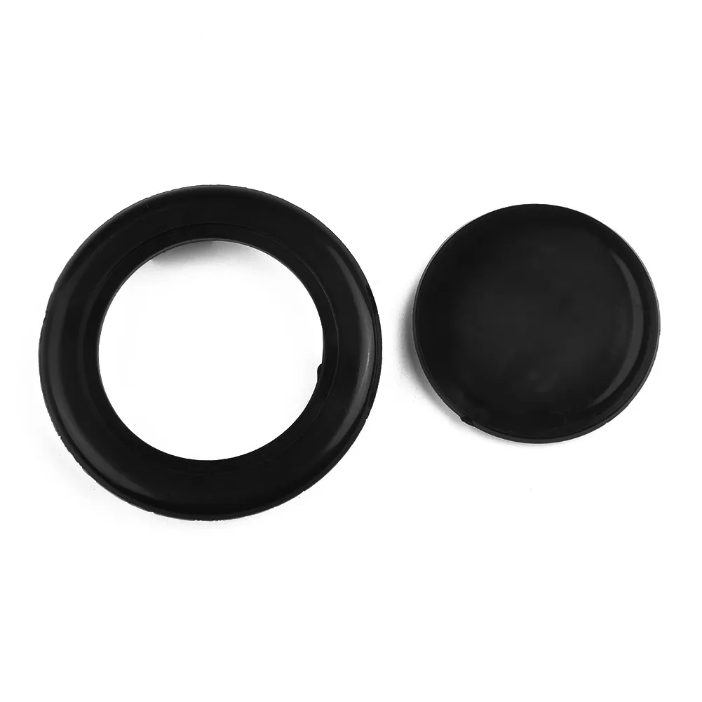 

1* Umbrella Hole Ring Plug 1*cap Patio Garden Table Parasol Cap Set Plug 2 Inch Plastic Black For Stabilizing Patio Umbrellas