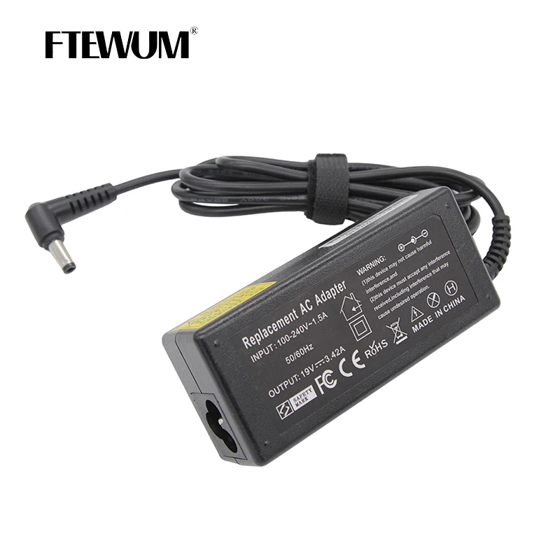 19V 3.42A 65W 5.5*2.5mm Laptop Adapter AC Charger For Lenovo For ASUS For Toshiba X401A X550C A450C Y481 X501LA X551C V85 Power