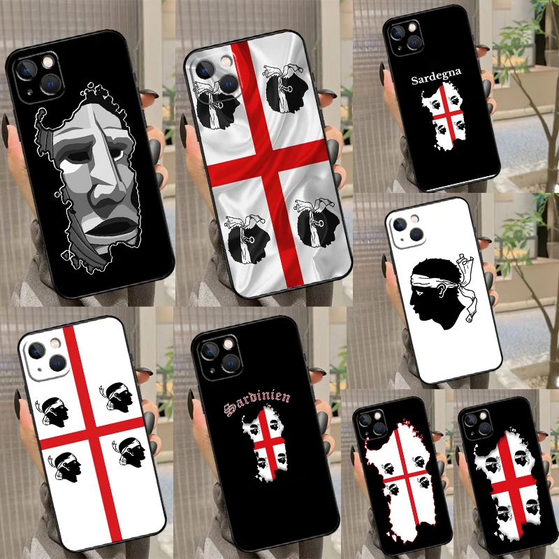 Flag of Sardinia Phone Case For Samsung Galaxy S26 S25 Ultra S23 FE S21 S20 S22 S24 Ultra S10 Plus Cover Coque