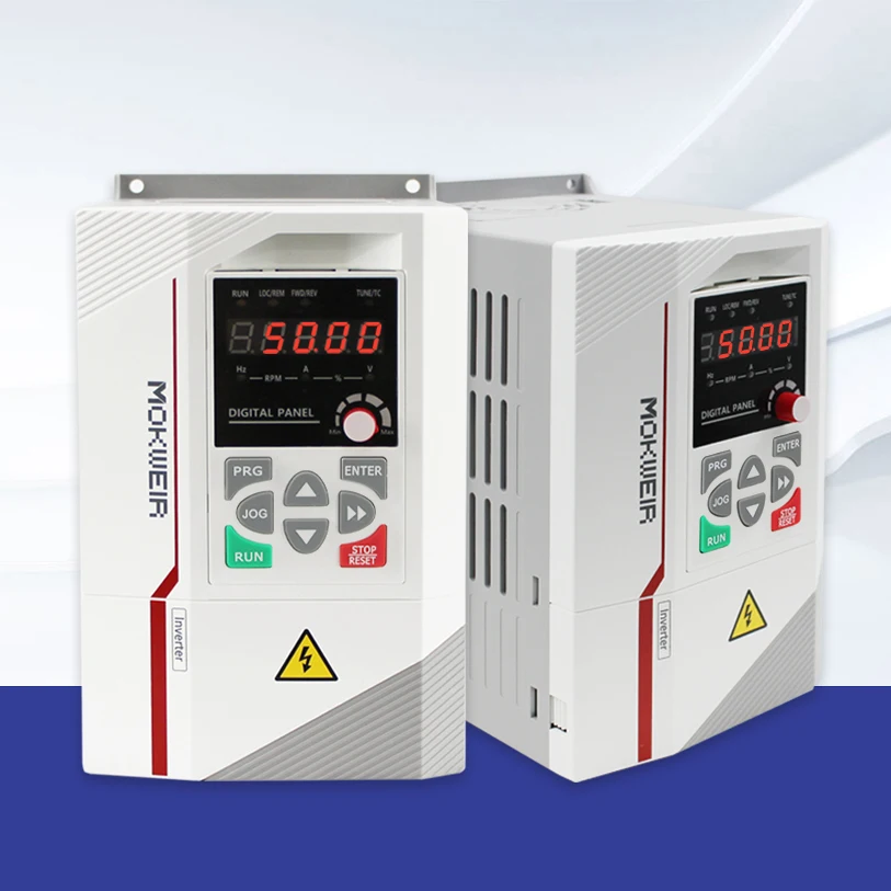 ไดรฟ์ VFD 220V 0.75kw 1.5kw 2.2kw 4kw แบบเฟสเดียวและสามเฟส อินเวอร์เตอร์ ปรับความถี่ 380v 50hz สำหรับมอเตอร์