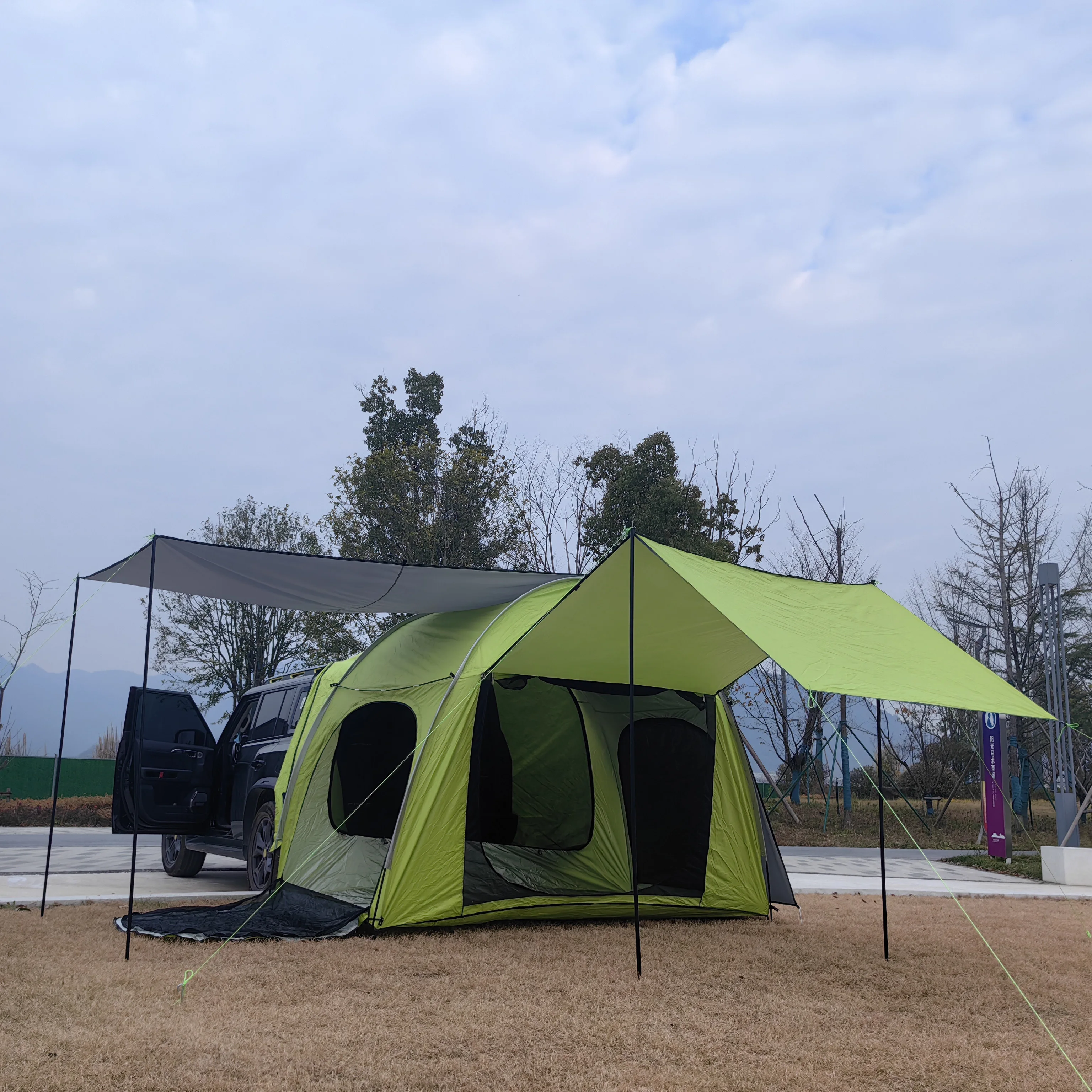 

Add Rainfly SUV Car Tent, Tailgate Shade Awning Tent for Camping, Vehicle SUV Tent Car Camping Tents for Outdoor Travel