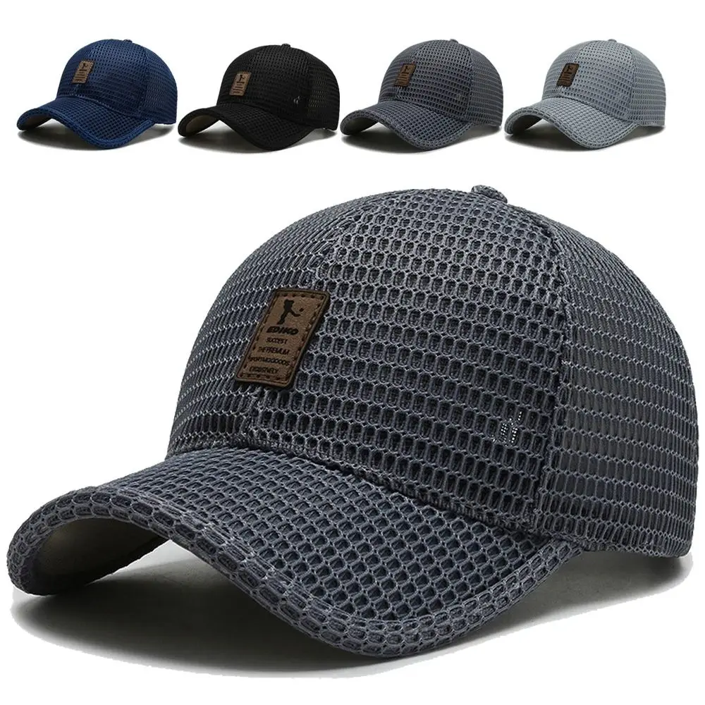 Full Mesh Sun Protection Caps Quick Dry Adjustable Outdoor Sports Hats Breathable Sunscreen Snapback Hats For Man Women Unisex