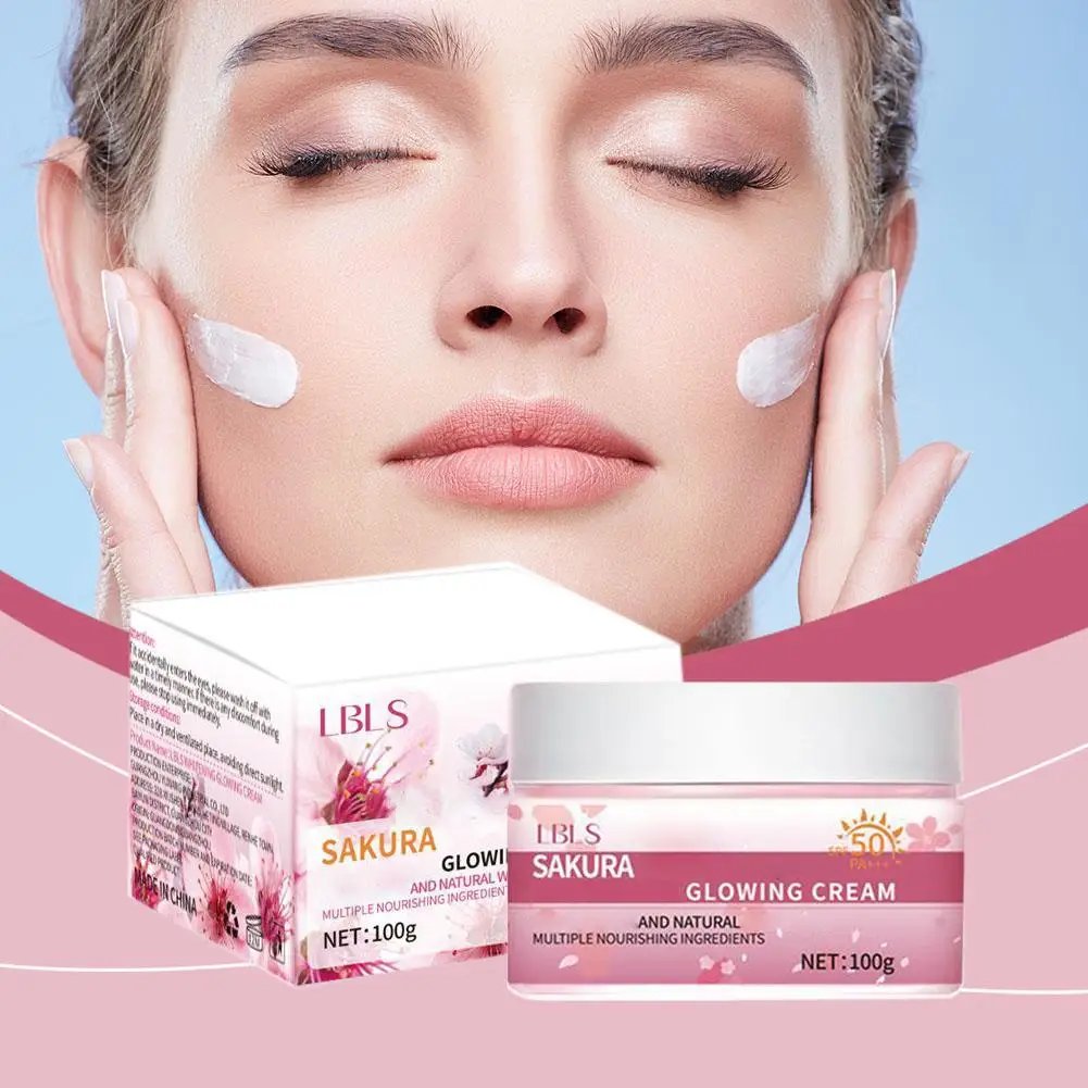 SPF50+ Sunscreen Cream Solar Blocker Skin Whitening Anti UV Block Mild 100g Sun Facial Cream Serum Moisturizer X3T2