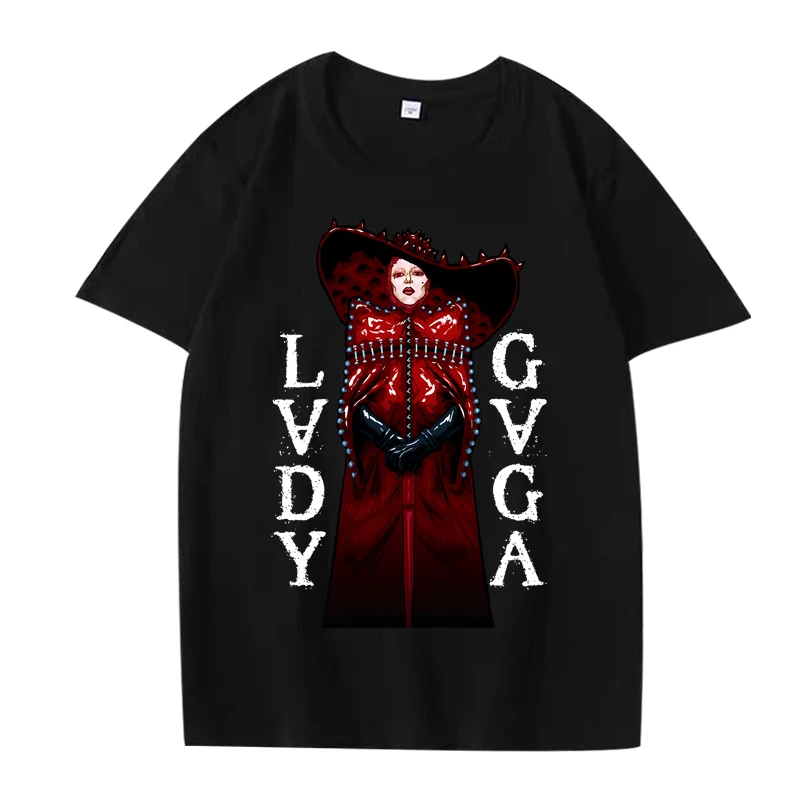 

Abracadabra Lady Gaga Classic T Shirt men women Oversized 100% Cotton Hot sale short sleeve Summer print Unisex plus size tops