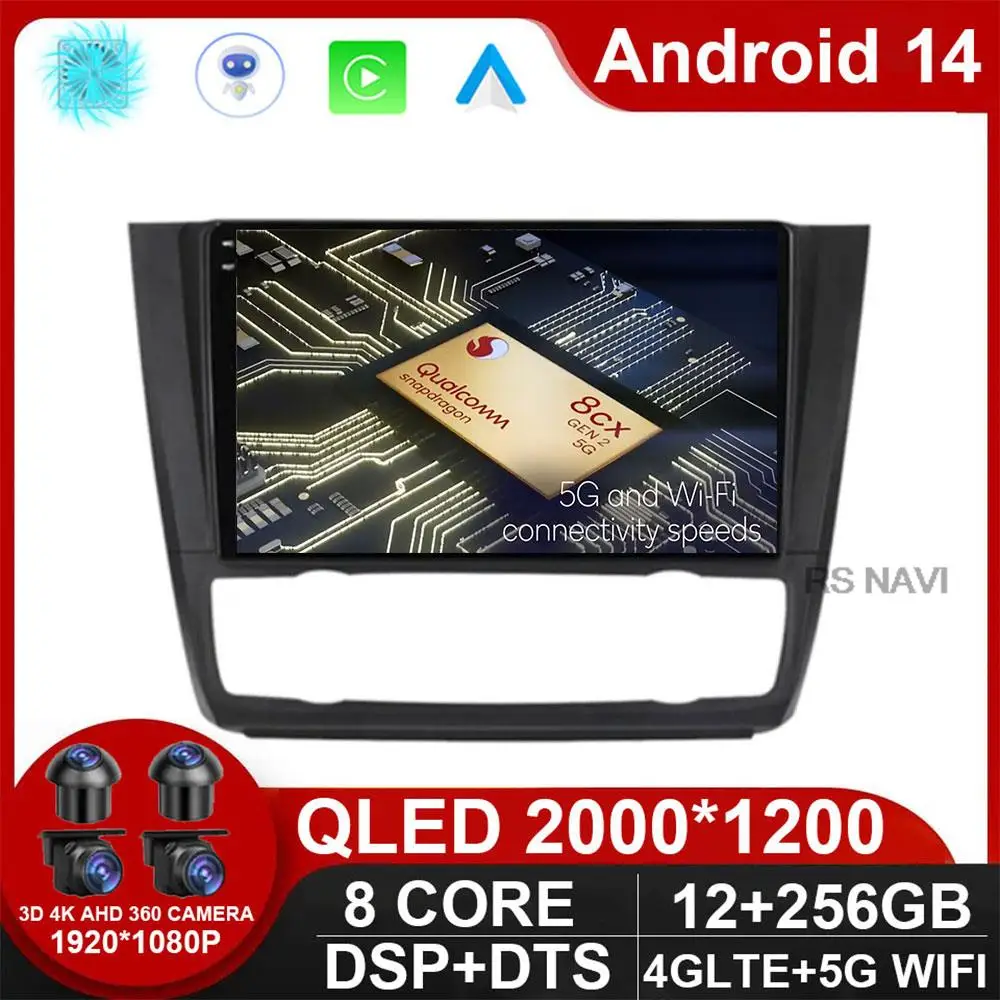 

Android 14 Car Radio For BMW 1 Series E81 E82 E87 E88 AT 2004 - 2012 GPS DSP Carplay IPS Multimedia Serero Auto Carplay DVD