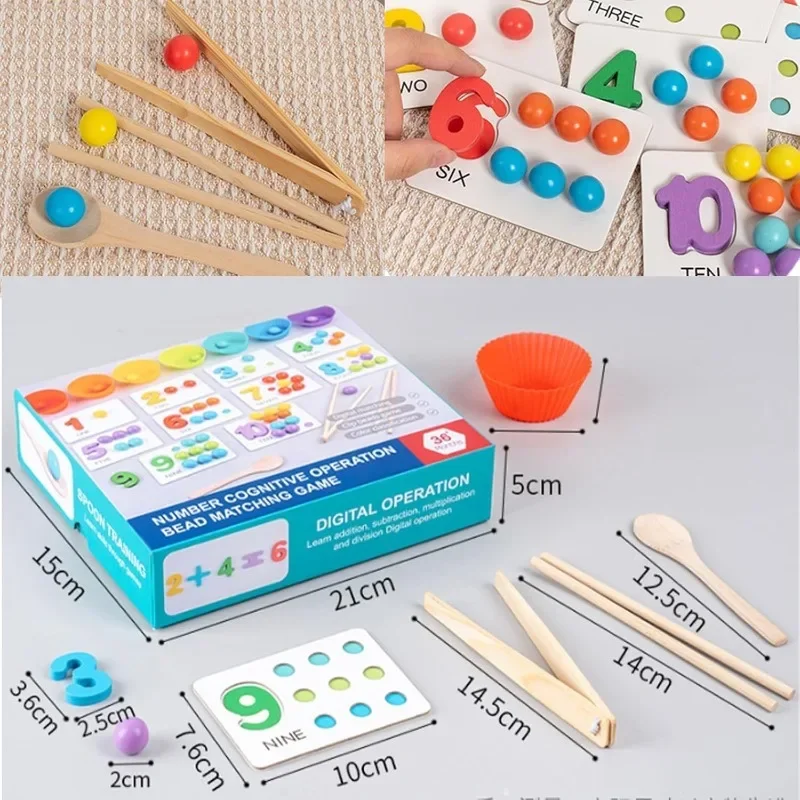 Montessori Arithmetic Math Toy Set - Silicone Digital Learning Stimulates Creativity and Introduces Early Math Concepts in Fun