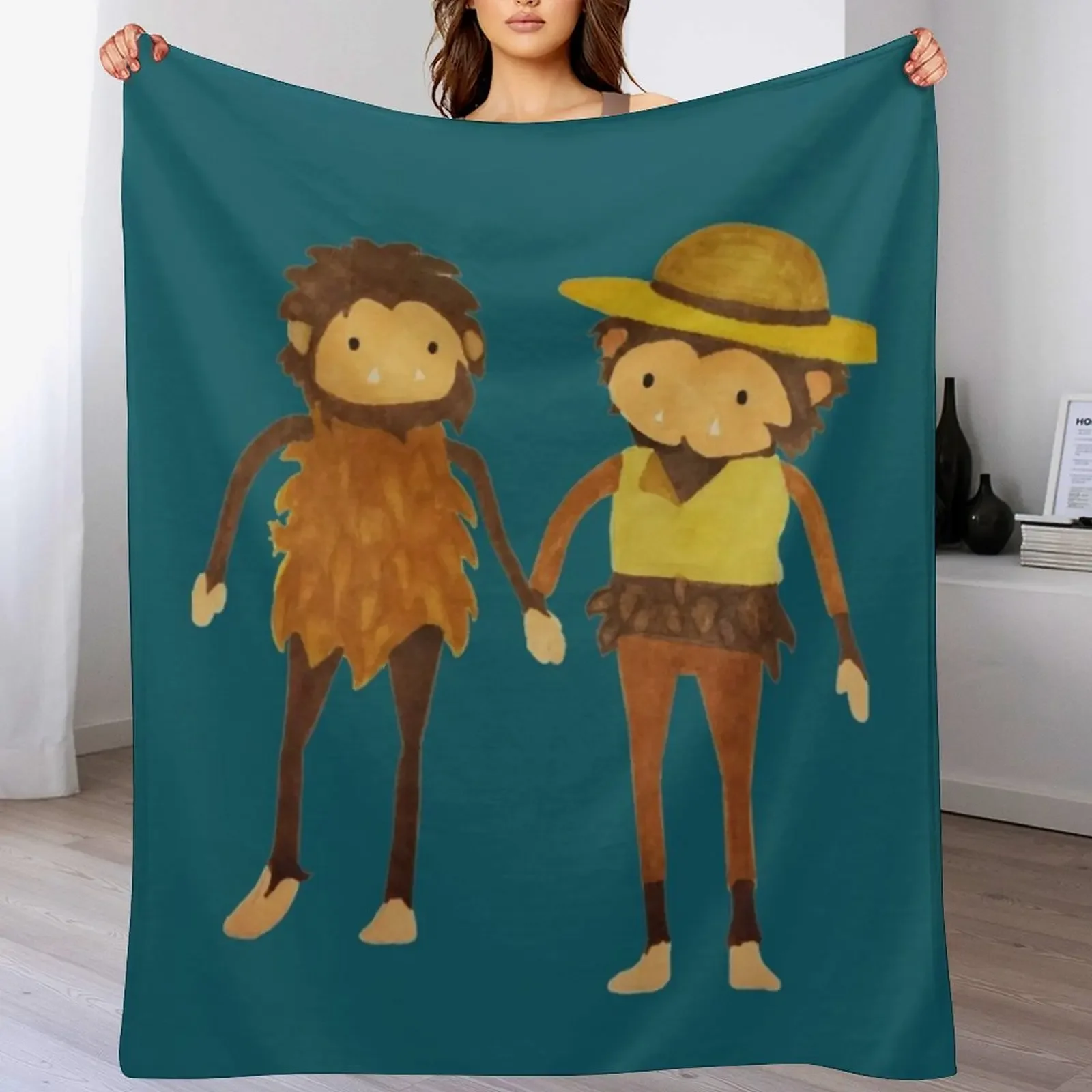 

sneaky sasquatch Throw Blanket Shaggy Furry Soft Blanket for Bedroom Living Room