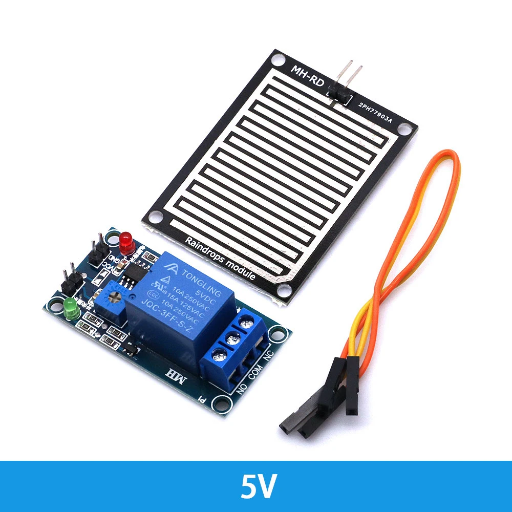 Snow/Raindrops Detection Sensor Module Rain Weather Module Humidity For Arduino DIY Kit 5V/12V Relay Control Module