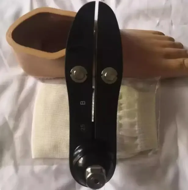 Carbon fiber energy storage foot plate for prosthetics High-quality foot plate accessories Polyureane foot plate Ankle joint