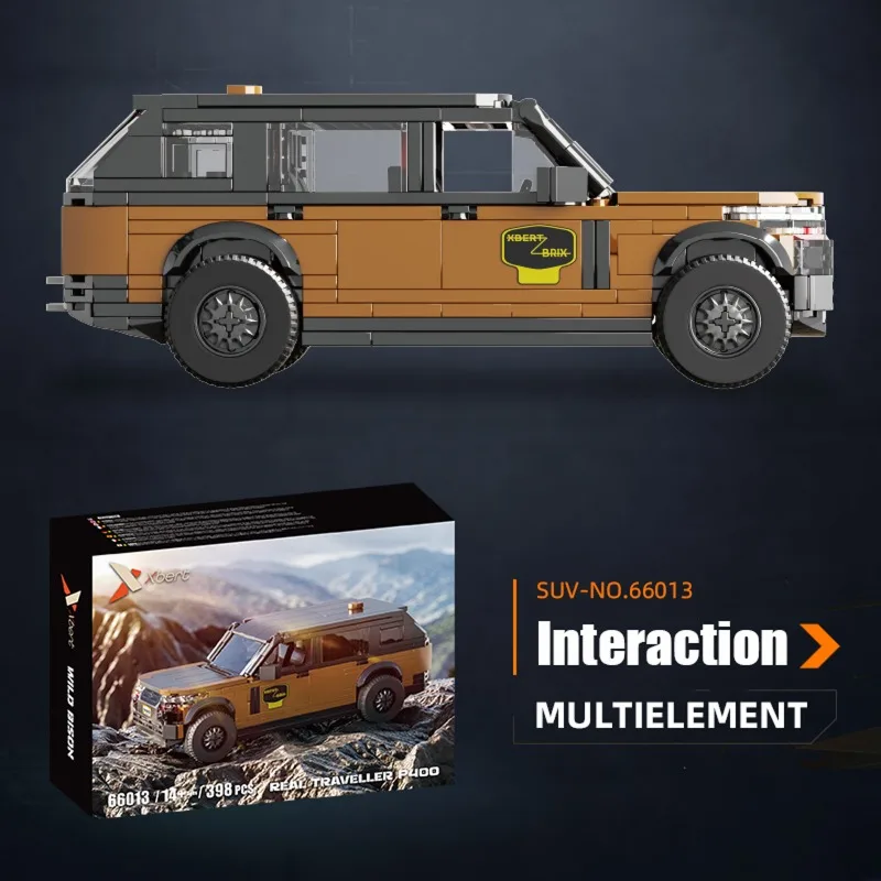 MOC City Off-Road SUV Voertuig 398PCS Bouwstenen DIY Model Car Kit Collector's Display Educatief STEM Speelgoed Vakantiecadeau