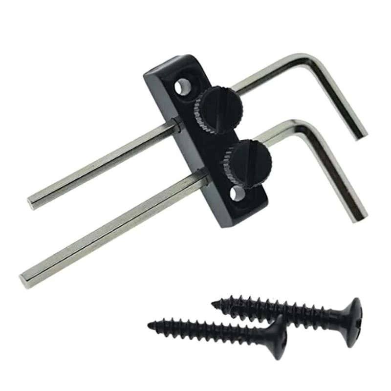 Metal Guitar Bass Wrench Headstock Wrench Holder for Tremolo Bridge Guitar Headstock Mounted Hexagonal Wrench