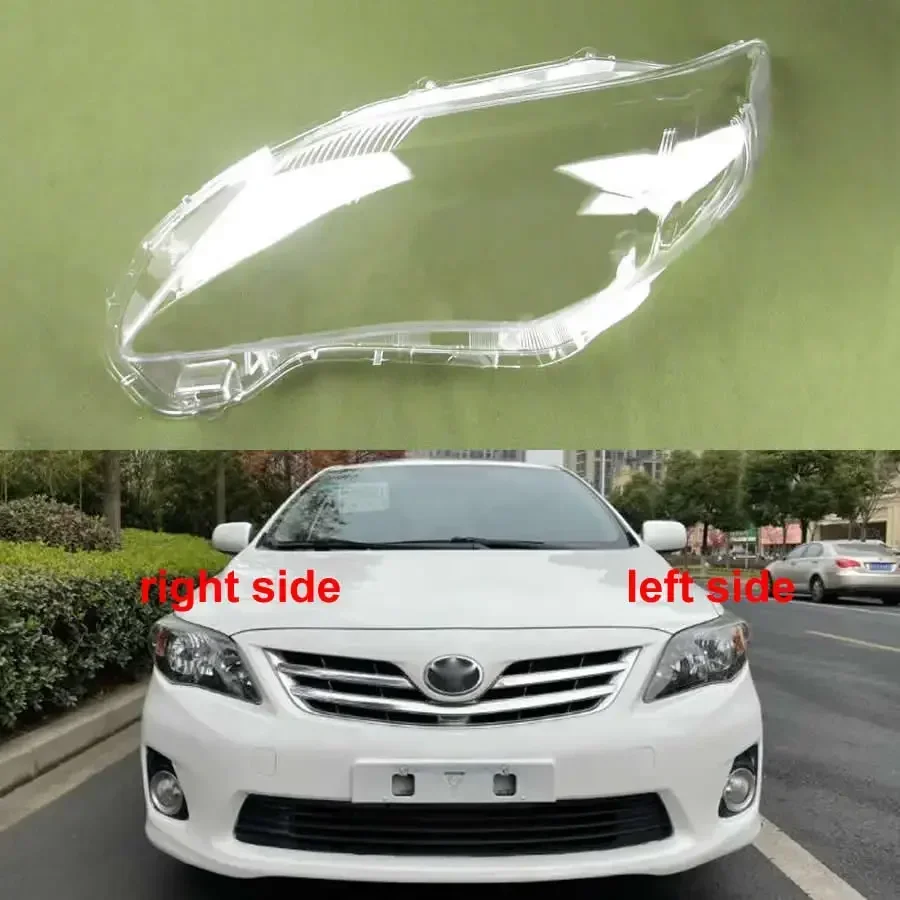 For Toyota Corolla 2010 2011 2012 2013 Car Accessories Headlight Lens Cover Transparent Lampshade Headlamp Shell Plexiglass