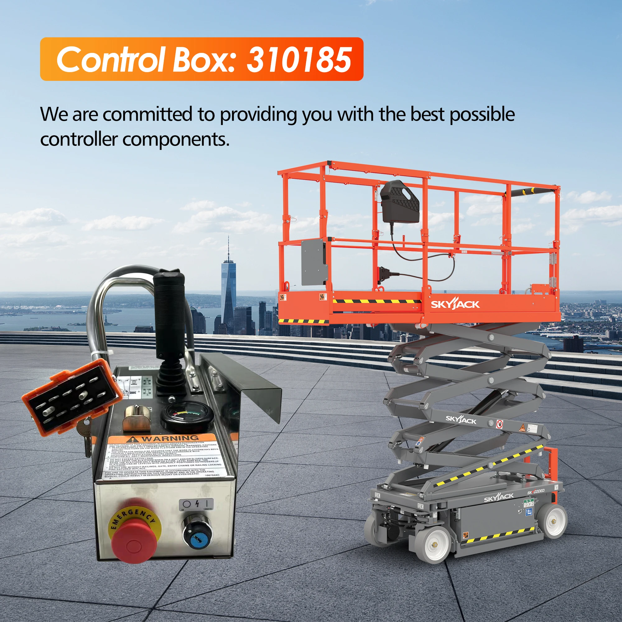 New Platform Control Box 310185 for Skyjack SJIII 3015 SJIII 3215 SJIII 3219 Scissor Lifts