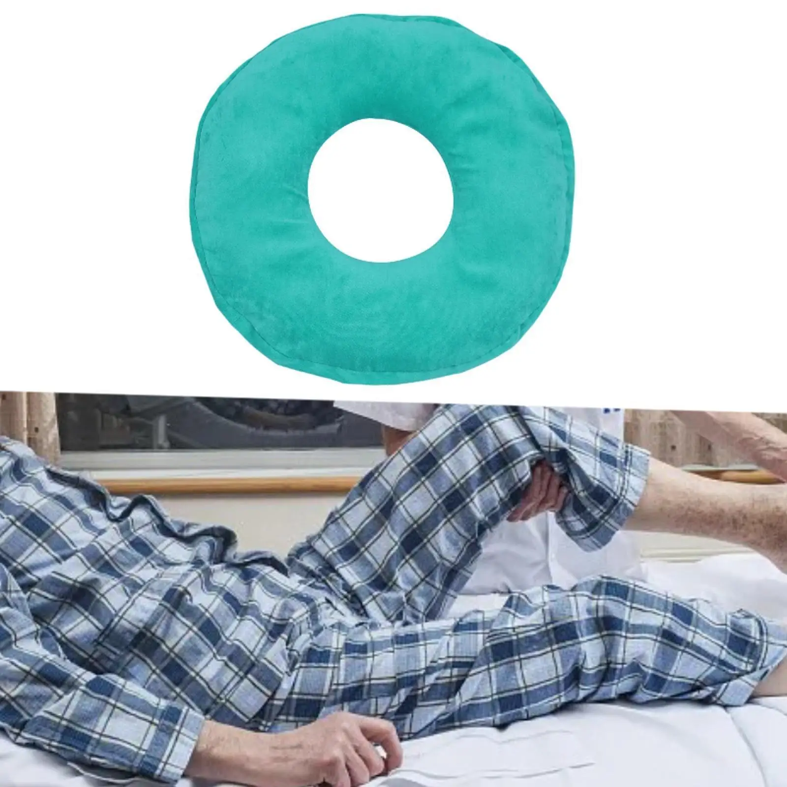 Bed Sore Cushion Donut Pillow Portable Washable Doughnut Pad Donut Cushion for Bedridden Long Travel Elderly Postpartum Sofa