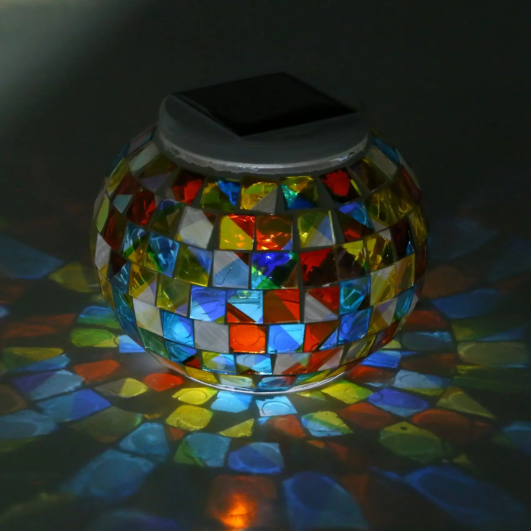 Impermeável Solar Glass Ball Garden Lamp, Table Lamp, Night Light, casamento, Natal, decoração ao ar livre