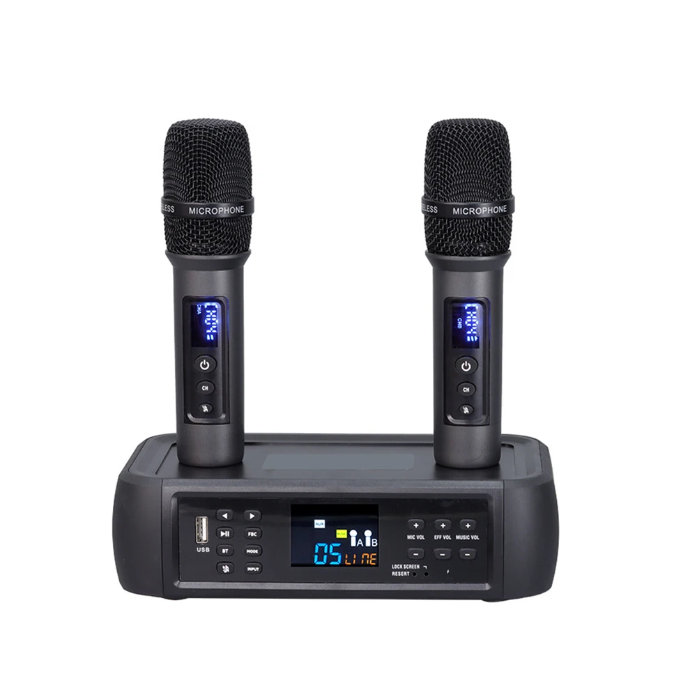 

anti howling singing multi channel DSP microphone with optical input