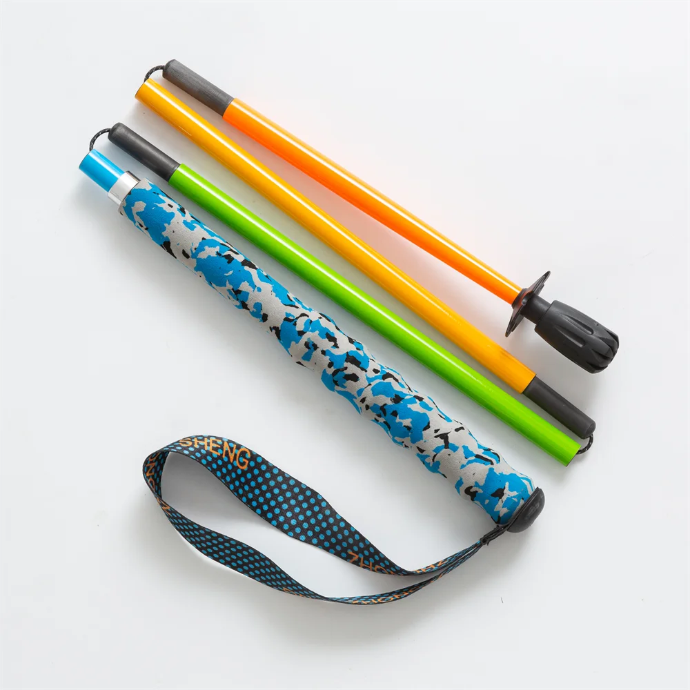 Ultra-Light Carbon Fiber Trekking Poles - Colorful Folding Design For Hiking Camping & Walking Support