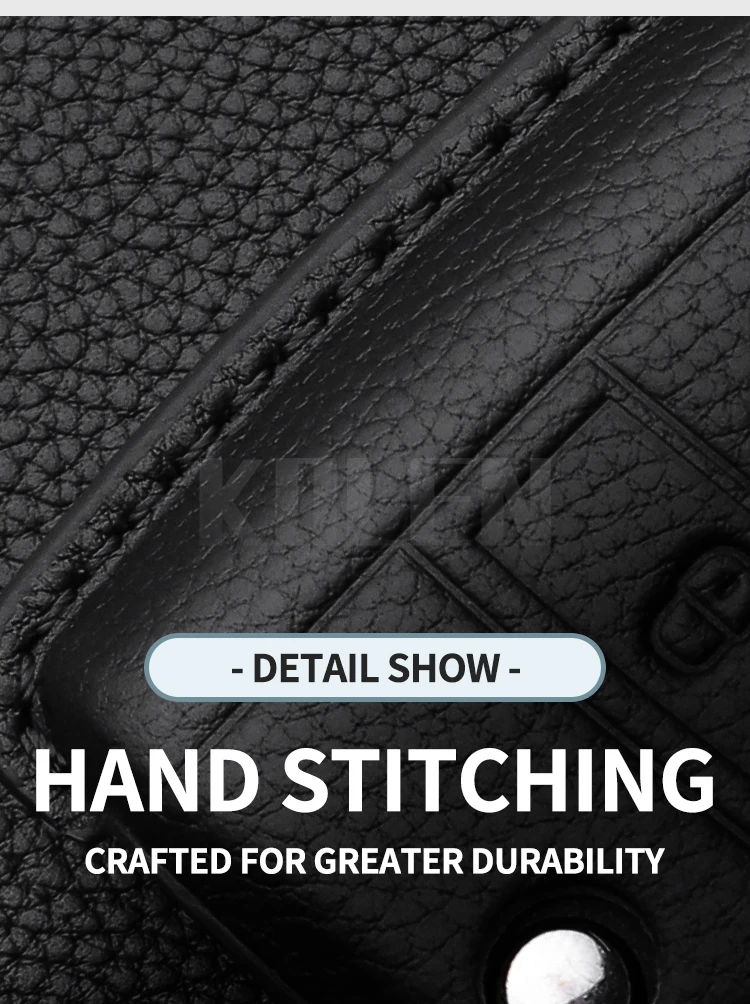 Leder Auto Schlüssel etui Abdeckung Shell für VW Volkswagen Golf 7 mk7 Tiguan mk2 für Sitz Ateca Leon für 2 Ibiza für Skoda Octavia Fob – Detail 5