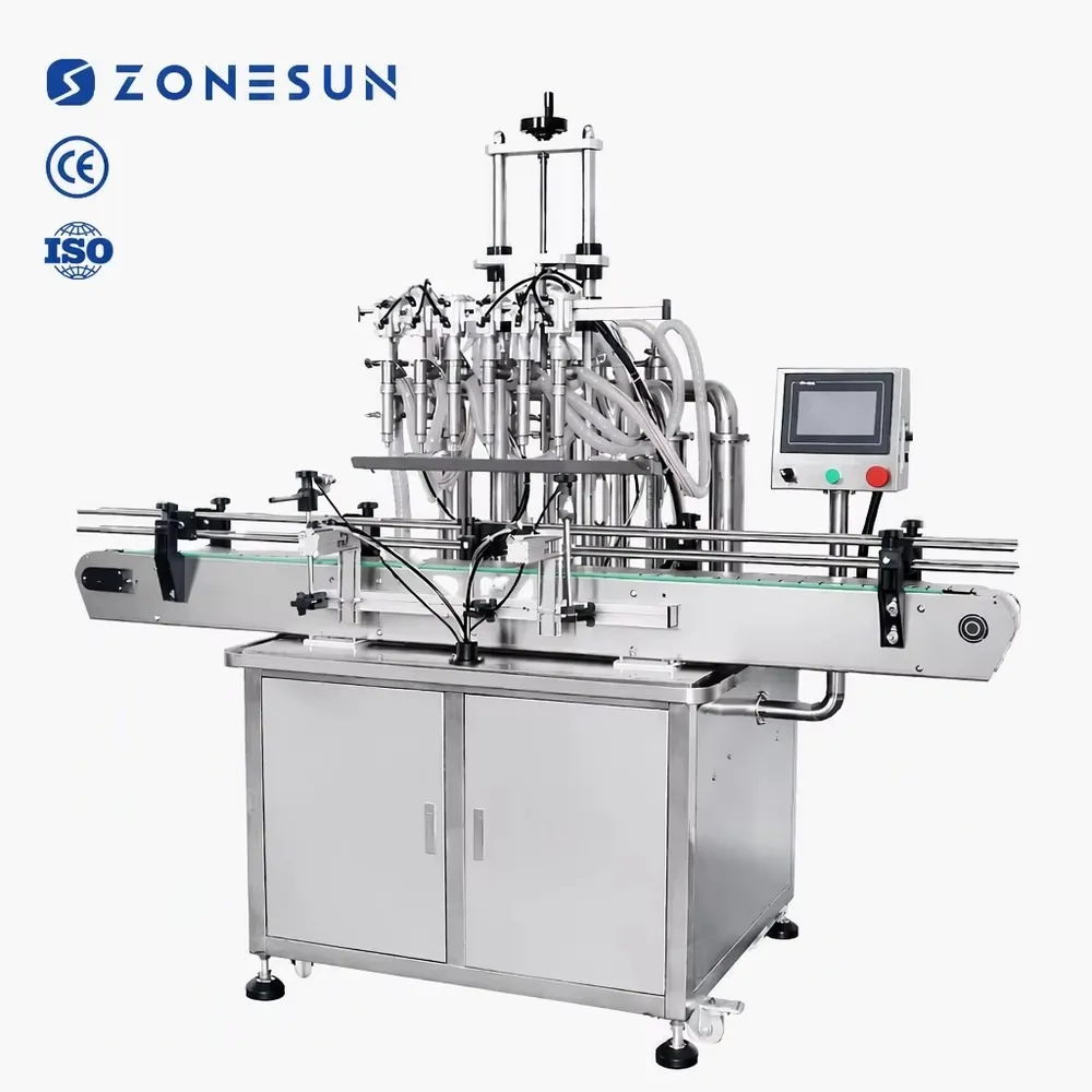 Automatic 6 Heads Pneumatic Liquid Bottle Filling Machine Line for Juice Soap Detergent High Efficiency Factory Price