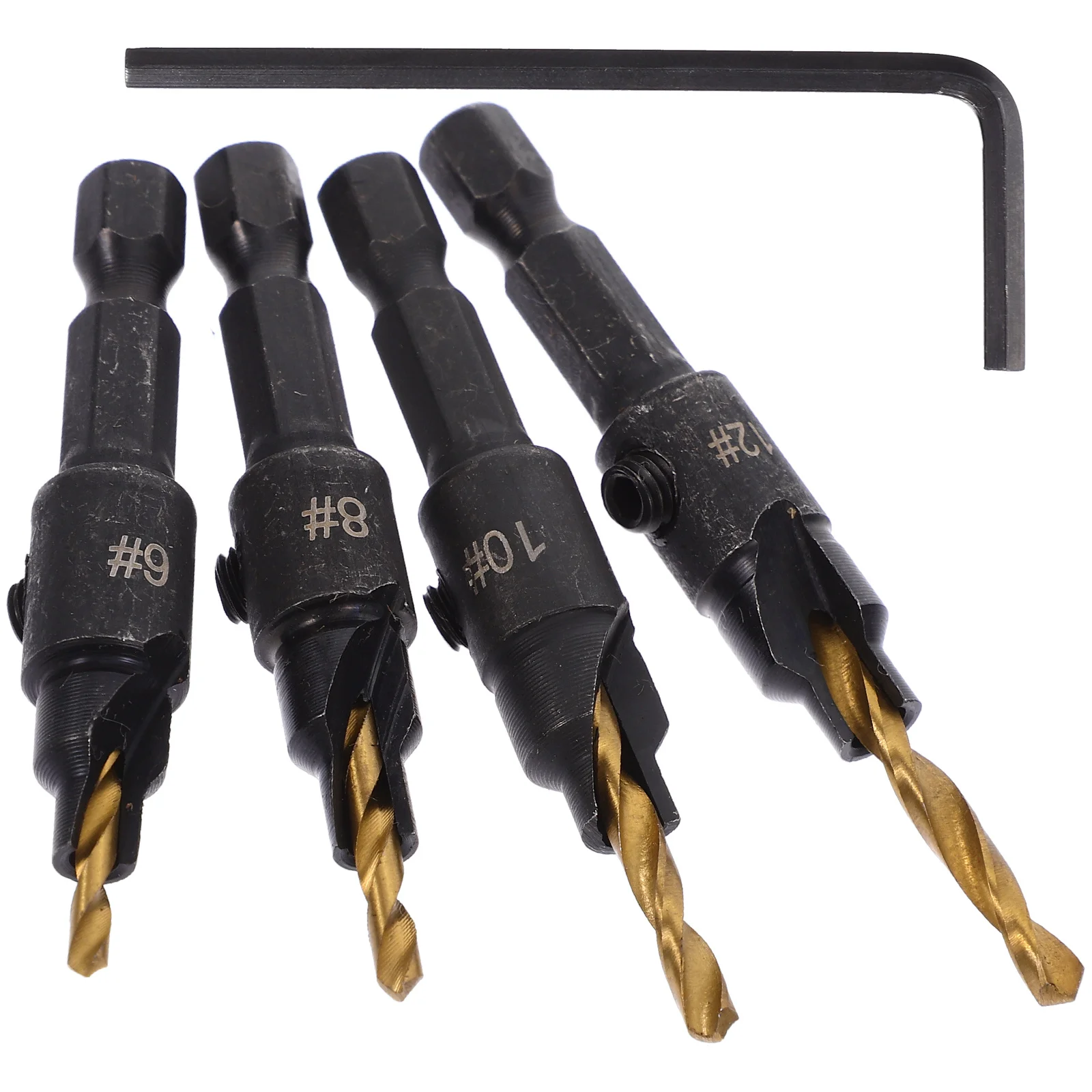 

1Set Wood Splitter Drill Bit Heat Treated Metal Woodworking Durable Wood Separator Tool Efficient Log Splitting Countersink