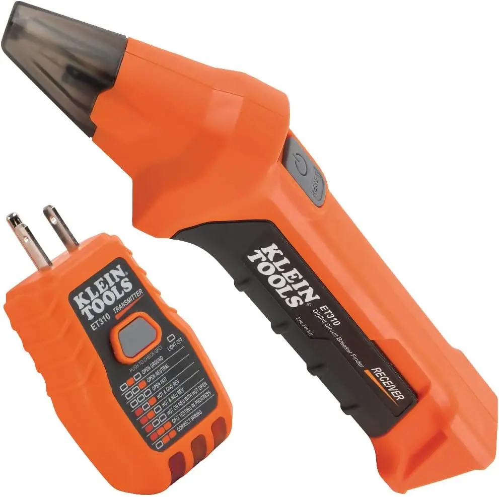 Klein tools et310 ac leistungs schalter finder, elektrischer tester und spannungs tester mit integriertem gfci auslass tester