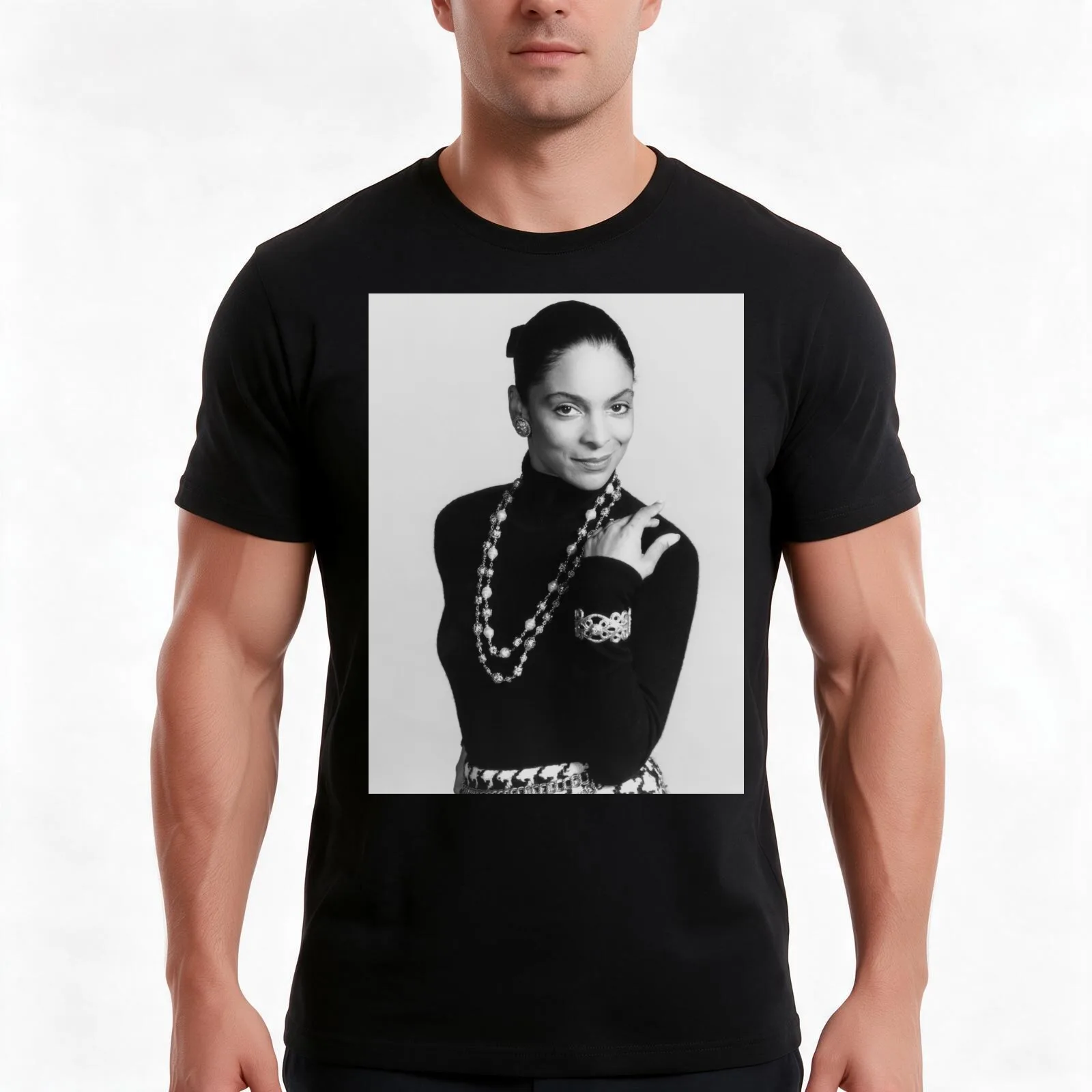 The Diamond of 90's TV Jasmine Guy Harlem nights T-Shirt, Summer Casual Cotton Tee, Oversized Streetwear Tops, Unisex Men Women