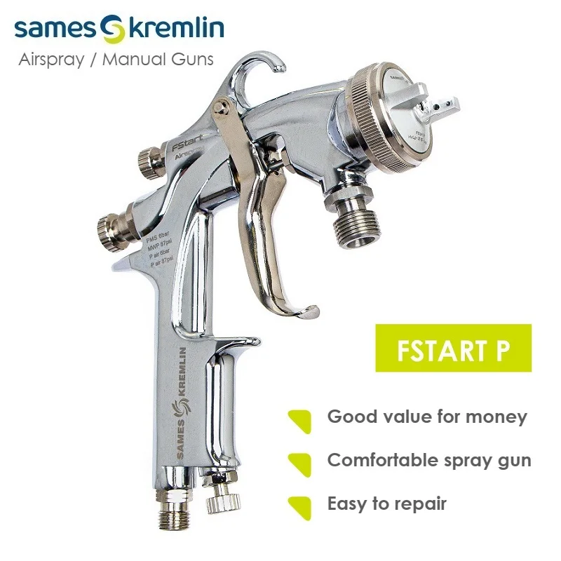 Sames-kremlin se originó en Francia, FSTART P, PISTOLA DE PULVERIZACIÓN de presión, boquilla de 1,2/1,5/1,8mm, aerógrafo, pistolas manuales profesionales