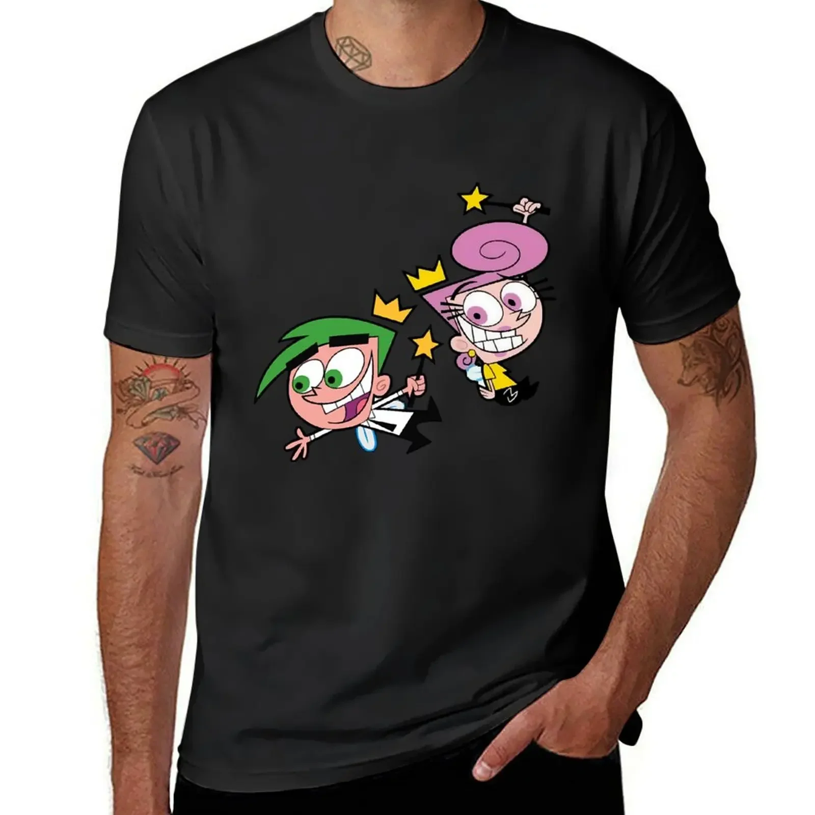 Funny Gifts The Fairly Odd Parents Wanda And Cosmo Halloween T-Shirt anime tshirt sweat mens t shirt graphic