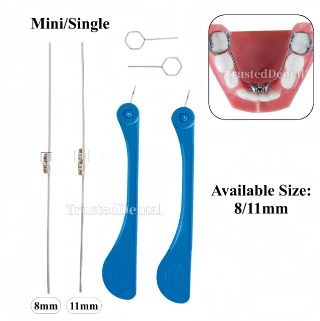 Orthodontic Expansion Screw Dental Hydrax Type Rapid Split Palatal Expander Key 8/11mm