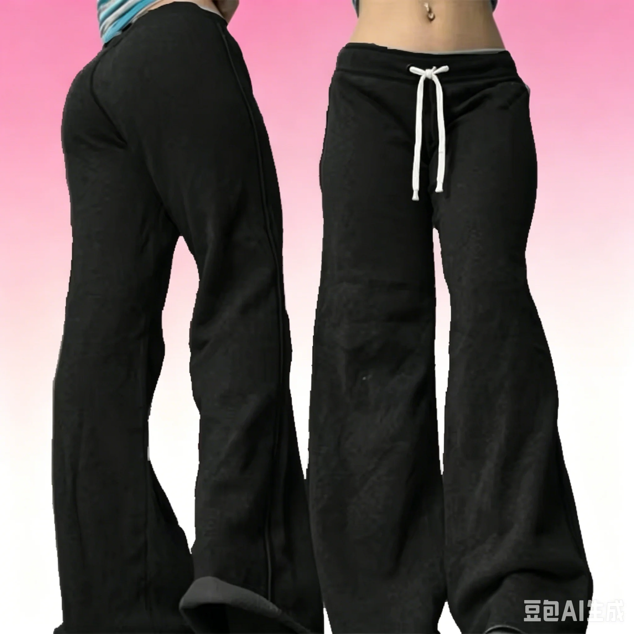2026 Amerikanische Damen- und Kinder-Freizeithosen mit Retro-Buchstabenprint, vielseitiger Hot-Girl-Style, High-Street-Harajuku-Style Freizeithosen – Detail 4