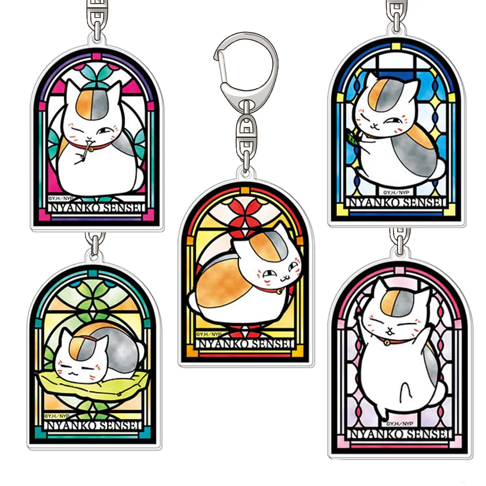 Natsume's Book of Friends Madara different status Official HD Acrylic Keychain Bag pendant anime goods Bag Charm Fans Charm Gift
