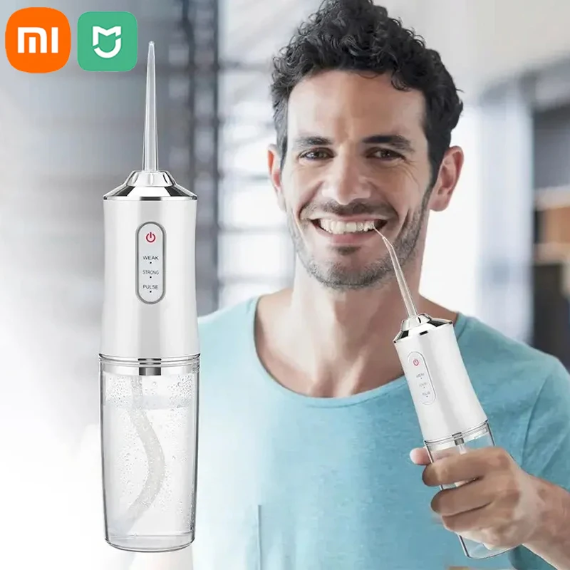 Xiaomi MIJIA умный электрический ирригатор для полости рта, ирригатор для воды, 4 струи, 3 режима, зарядка через USB, водоструйный ирригатор, очиститель зубов