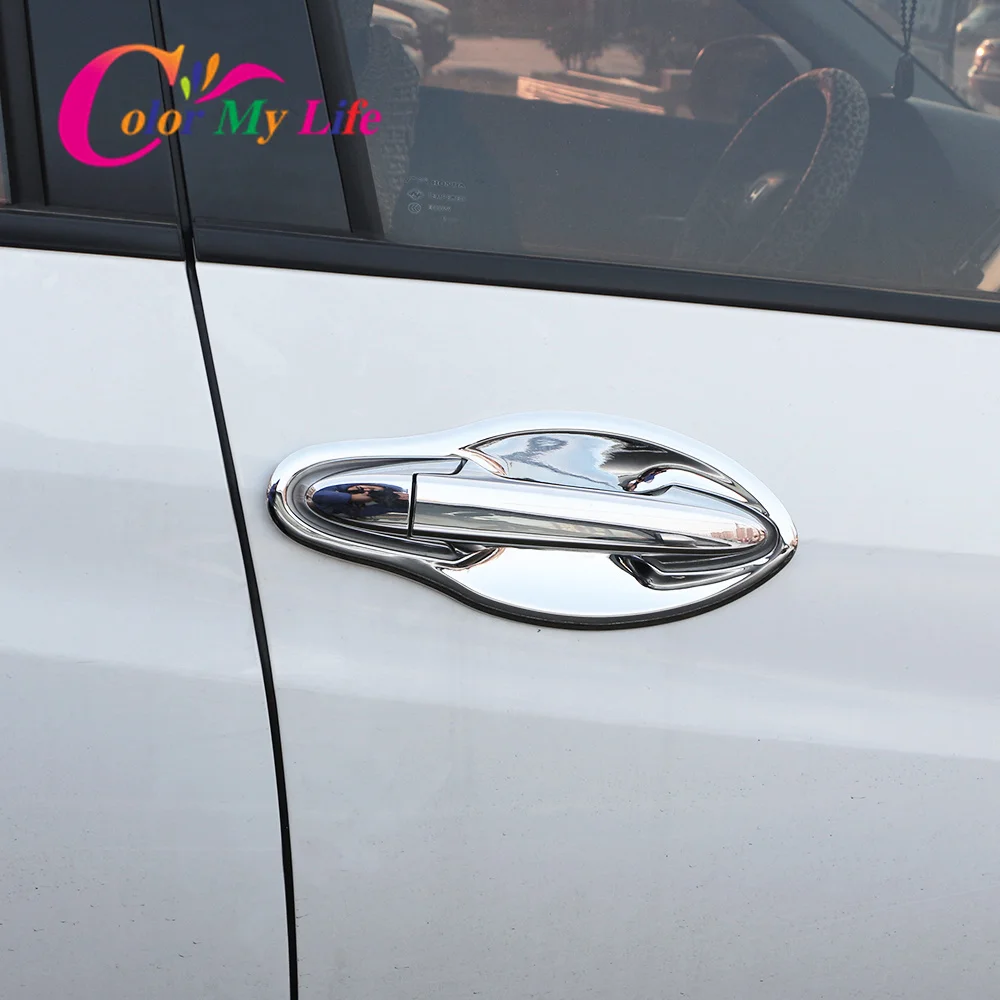 Car Front Door Bowl Cover for Honda HR-V HRV Vezel 2014 - 2018 ABS Chrome Car Door Handle Protector Trim Sticker Accessories