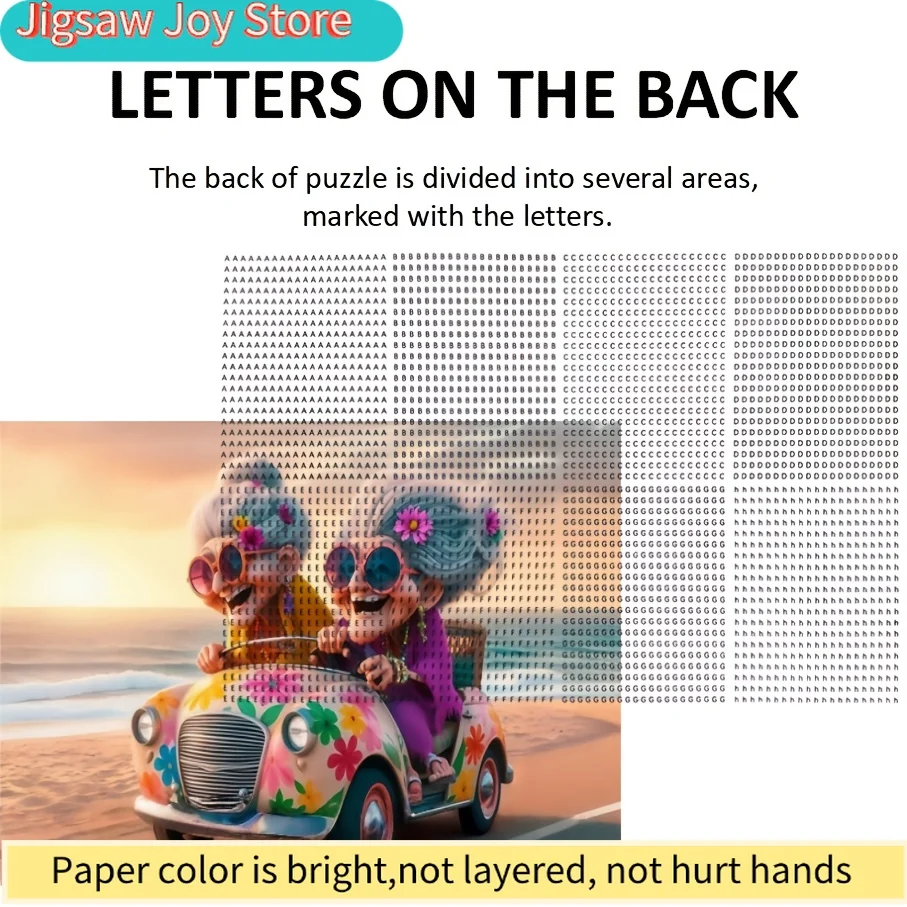 1 Pudełko (500 elementów) Puzzle dla dorosłych, papierowe puzzle do malowania, zabawna i edukacyjna gra, dekoracja domu, dekoracja ścienna, prezent dla przyjaciela