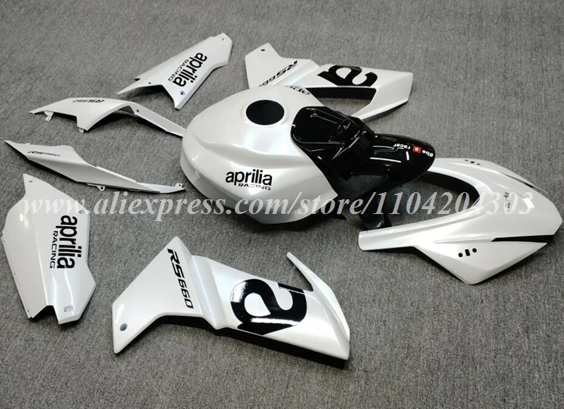 New ABS Motorcycle Whole Fairings Kit Fit For Aprilia RS660 660 2020 2021 2022 2023 2024 Bodywork Set Black White + Tank Cover