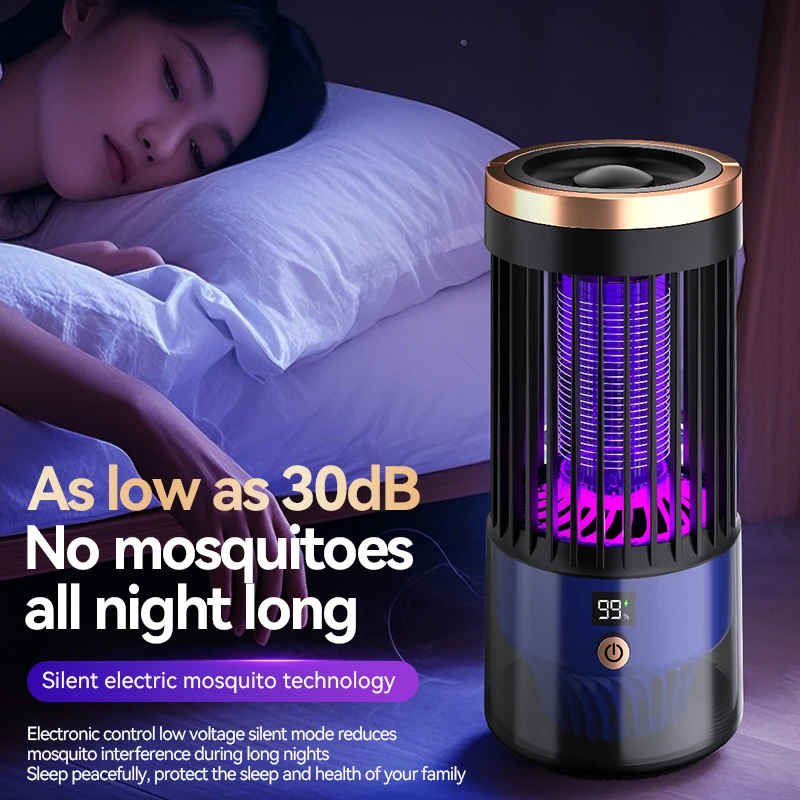 Tragbare Elektrische Schock Mückenschutz Lampe Fly Catcher LED Camping Lampe Haushalt Outdoor Insekten Köder Und Moskito Mörder