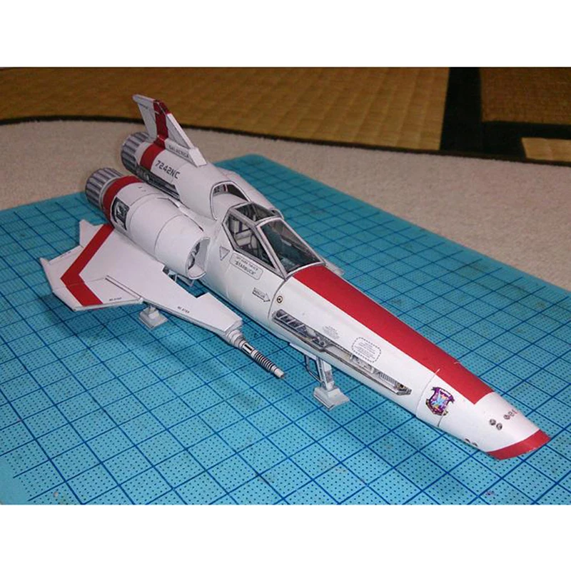 Battlestar Viper 2 Viper Mk2 3D กระดาษแบบจำลองแฮนด์เมดของเล่นยานอวกาศ